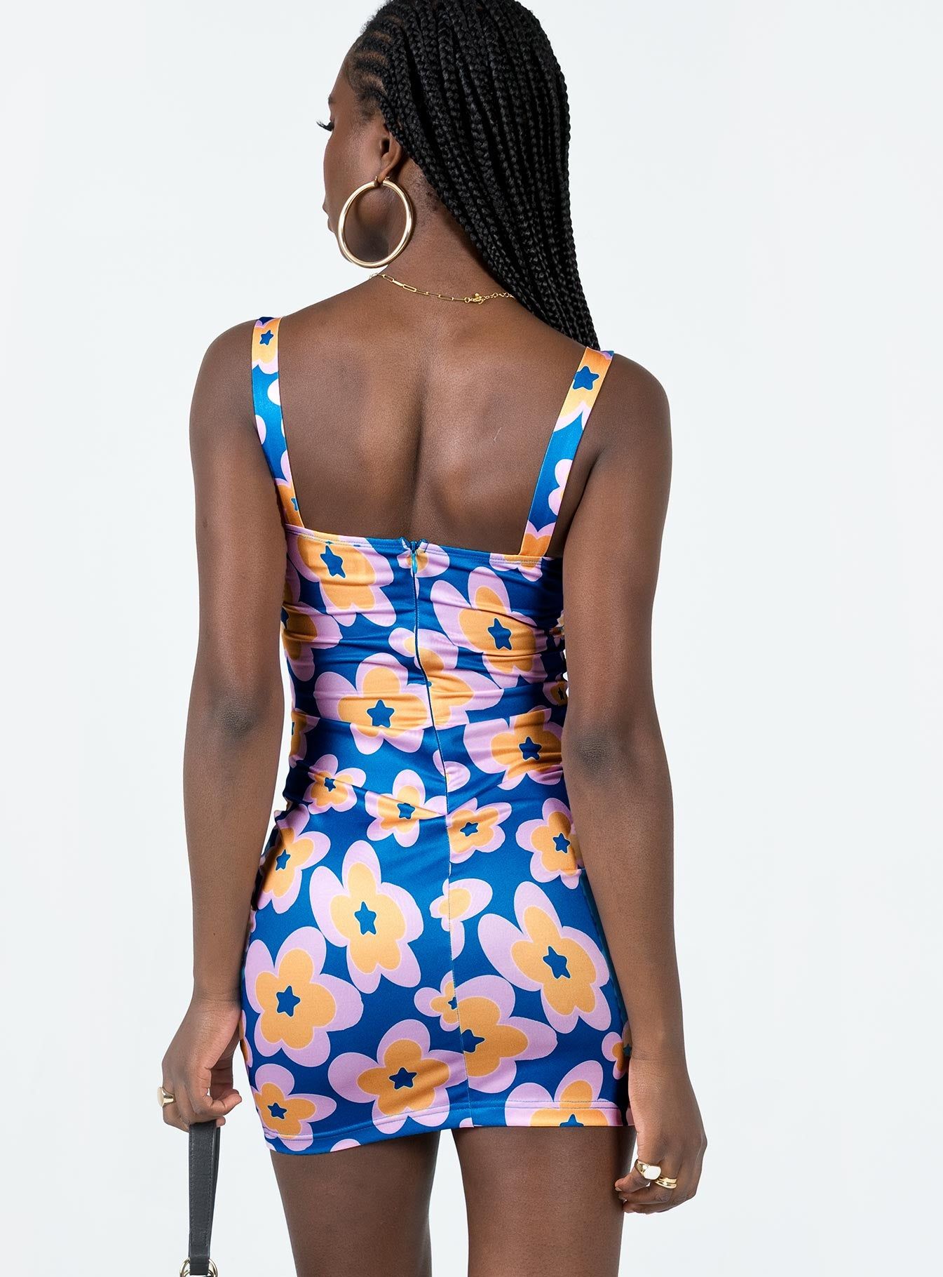 Gracen Mini Dress Blue Multi sold by Princess Polly product image thumbnail 5