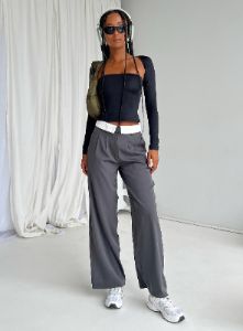 Lacro Pants Slate sold by Princess Polly