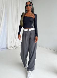 Lacro Pants Slate sold by Princess Polly