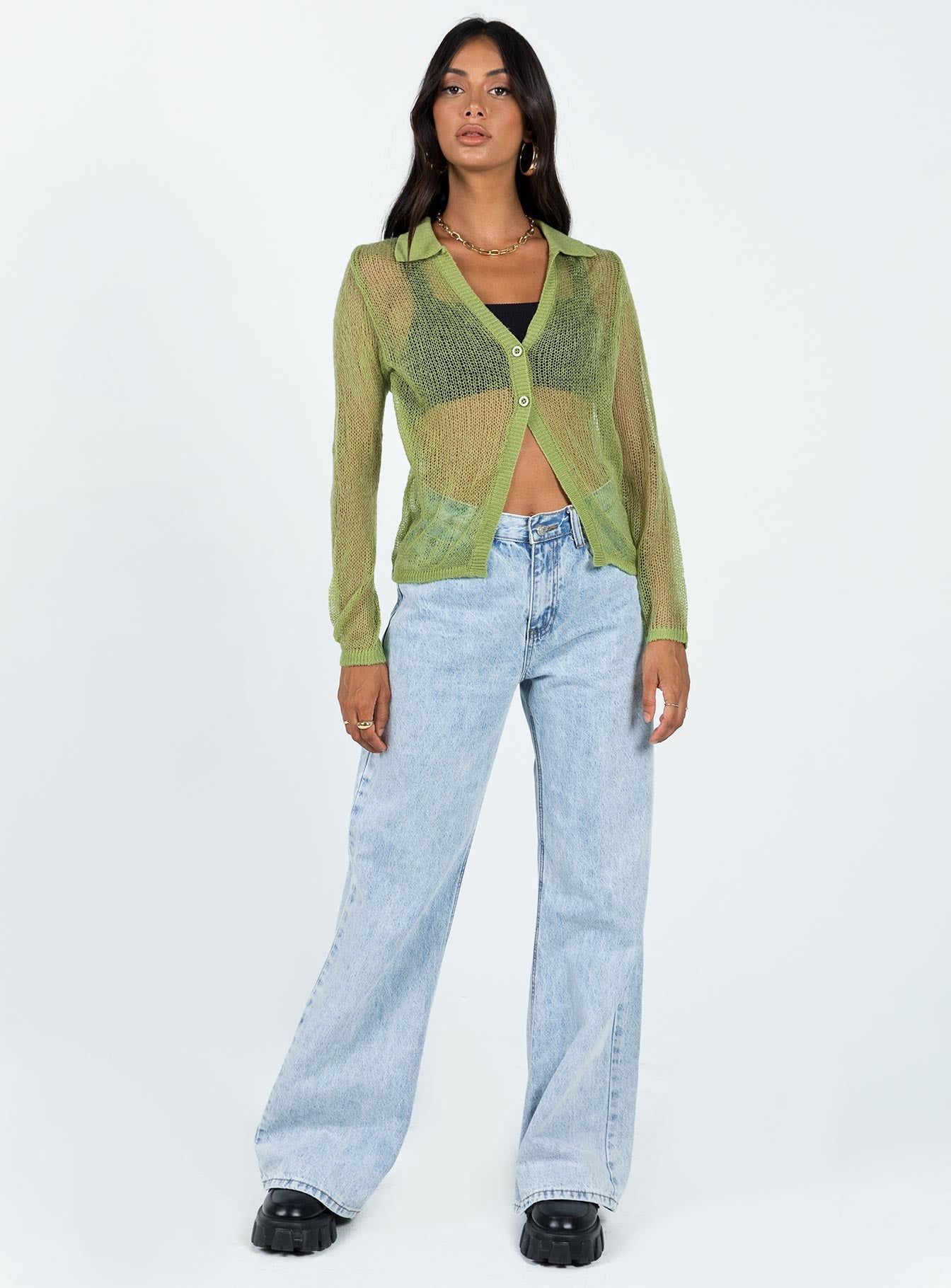 Mariam Shirt Green sold by Princess Polly product image thumbnail 3