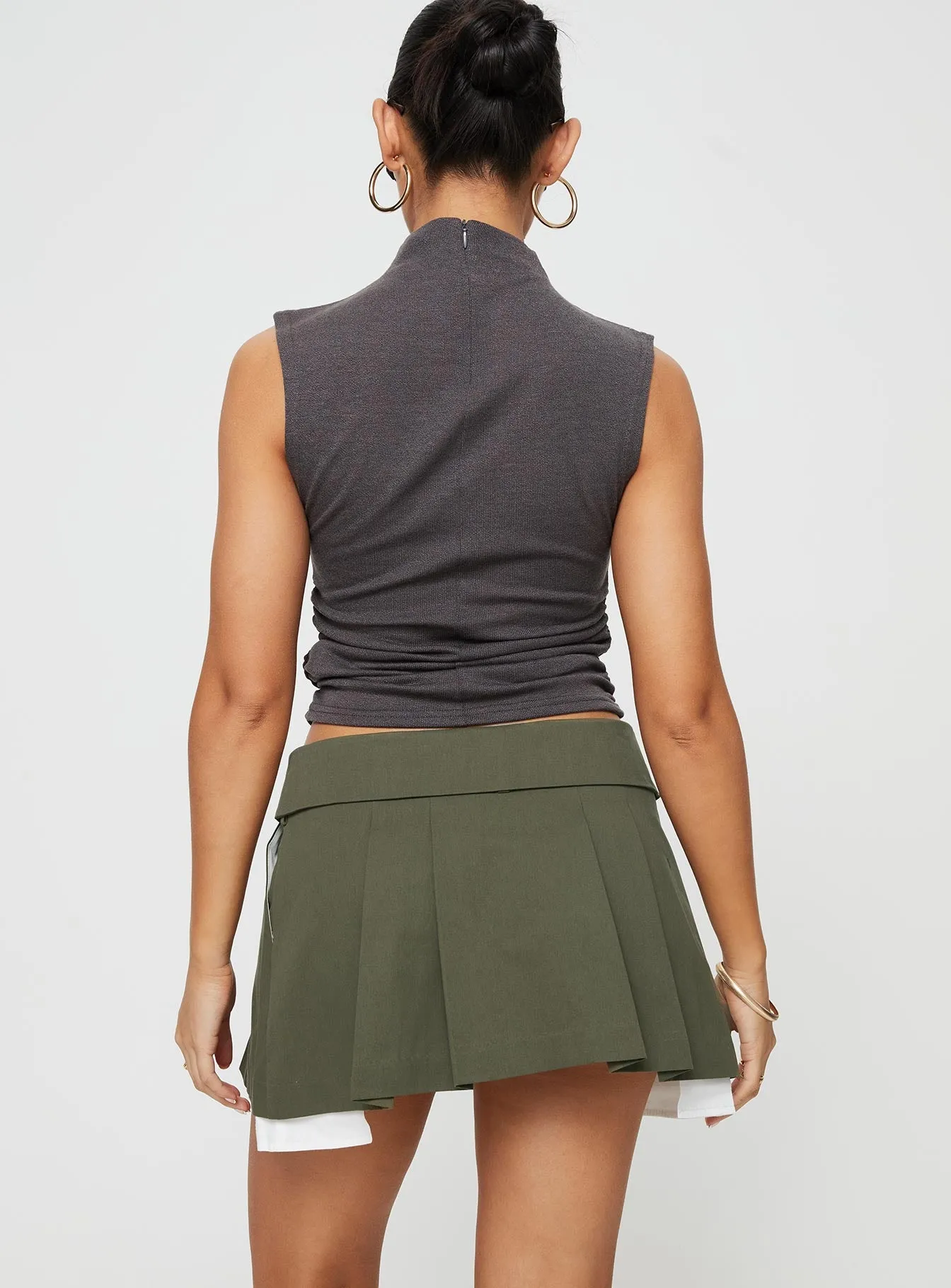 Utility Mini Skirt Green sold by Princess Polly product image thumbnail 5