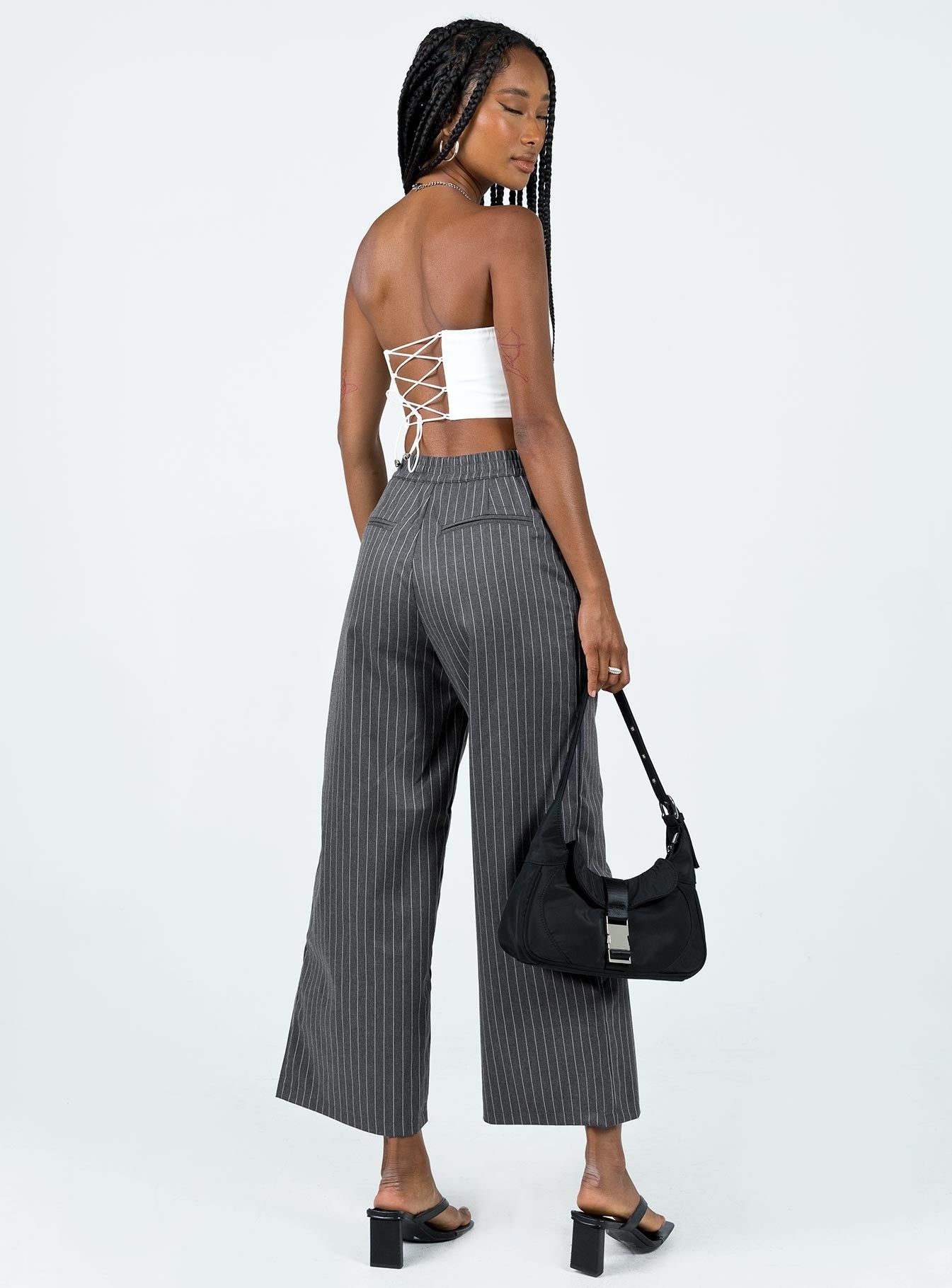 Montez Pants Grey Pinstripe sold by Princess Polly product image thumbnail 4