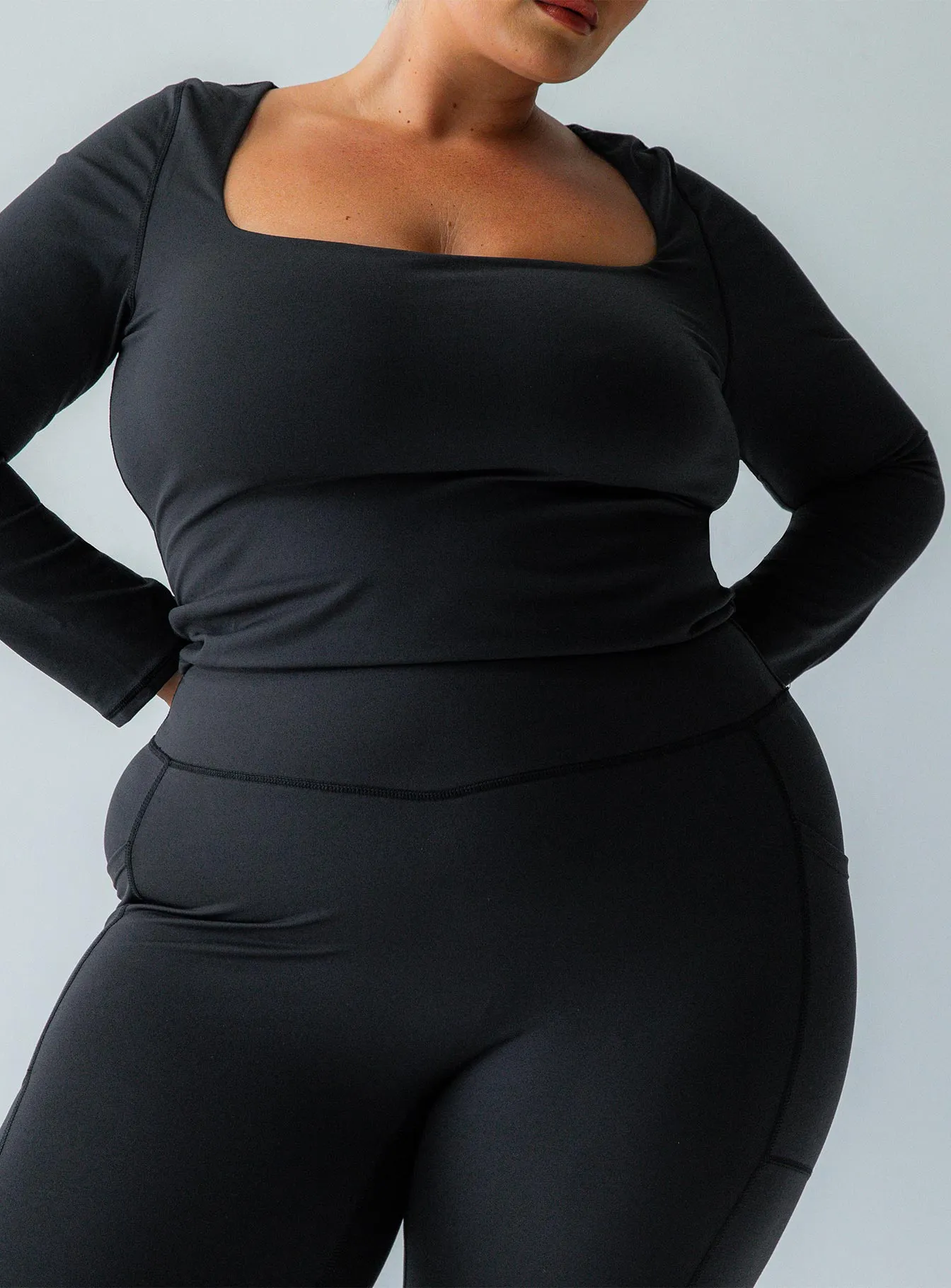 Thriving Activewear Top Black Curve sold by Princess Polly product image thumbnail 3