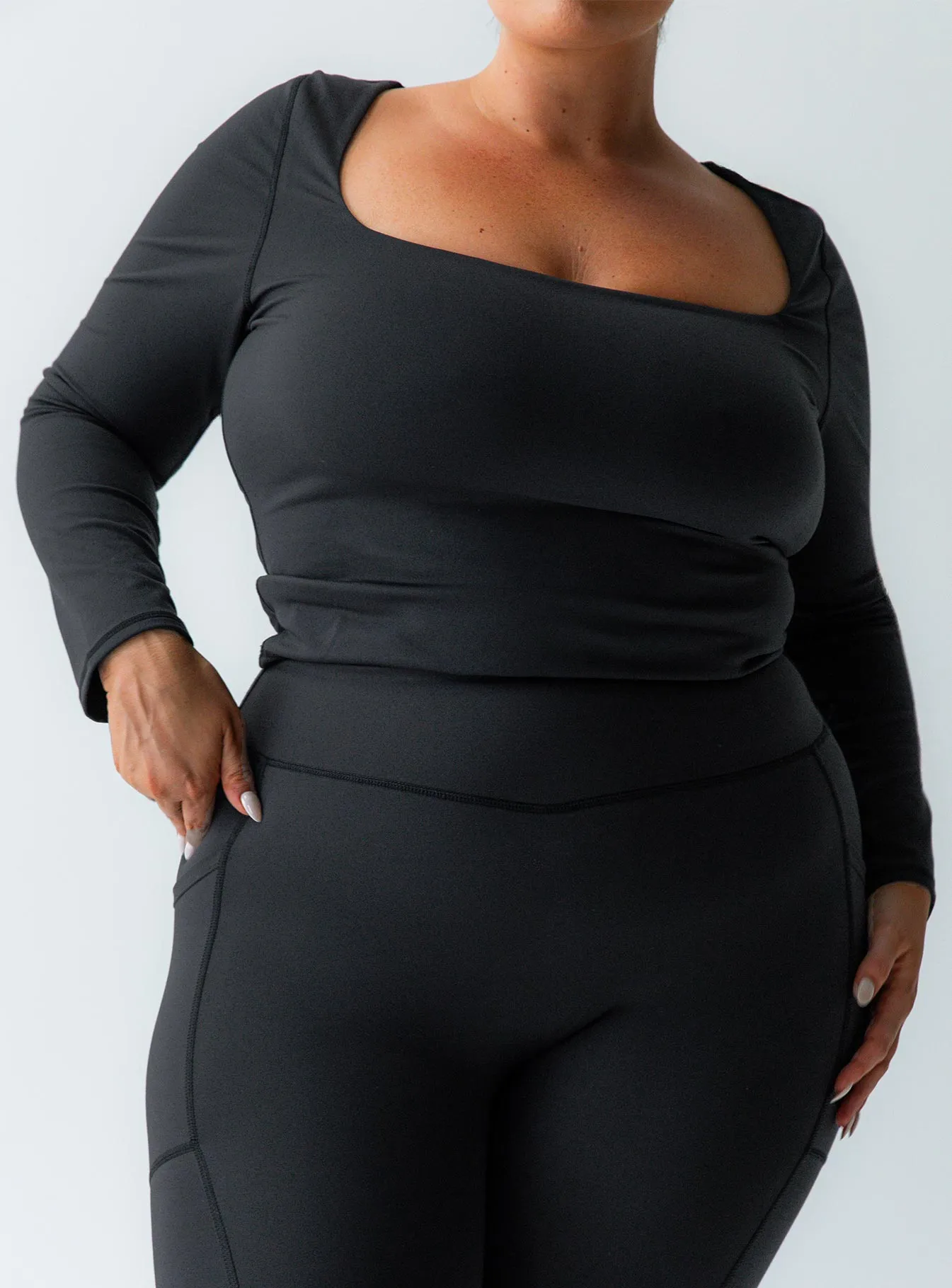 Thriving Activewear Top Black Curve sold by Princess Polly product image thumbnail 5