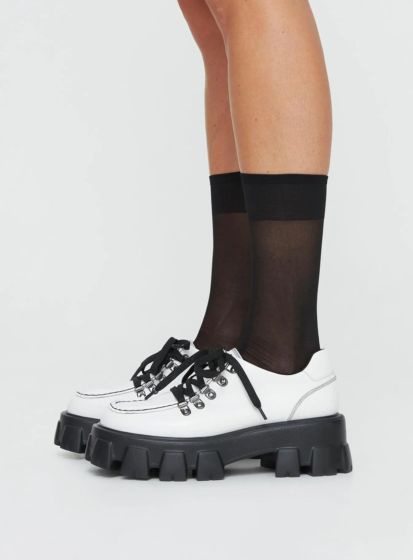 Jacquline Loafers Black & White sold by Princess Polly product image thumbnail 3