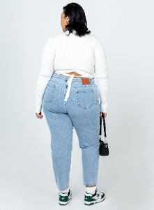 Arthur Long Sleeve Top White Curve sold by Princess Polly