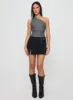 Sayaka Top Charcoal sold by Princess Polly