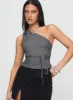 Sayaka Top Charcoal sold by Princess Polly