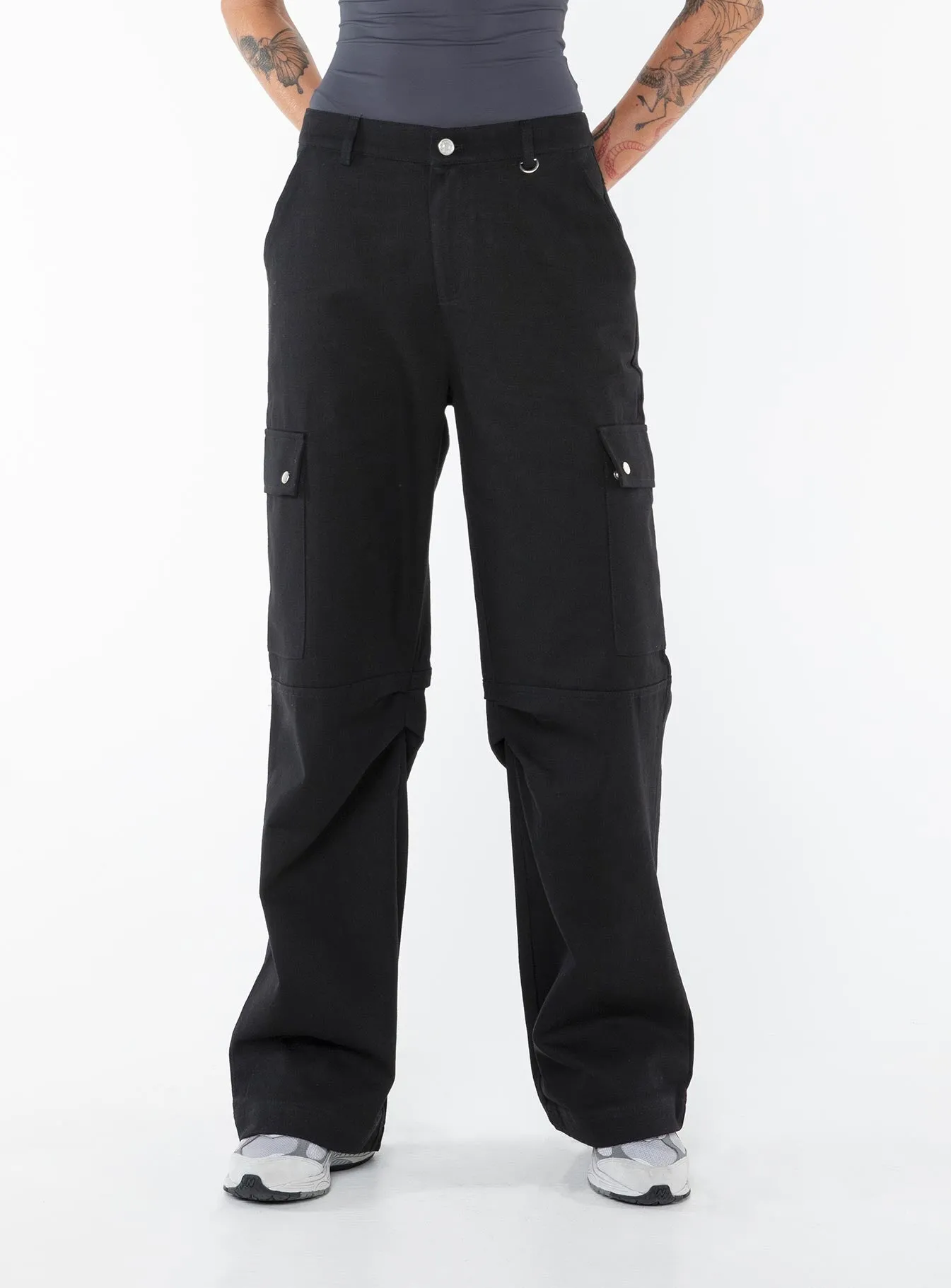 Fallout Mid Rise Cargo Pants Black Tall sold by Princess Polly product image thumbnail 2