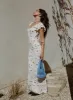 Jontee Bias Cut Maxi Dress Cream Floral sold by Princess Polly