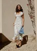 Jontee Bias Cut Maxi Dress Cream Floral sold by Princess Polly