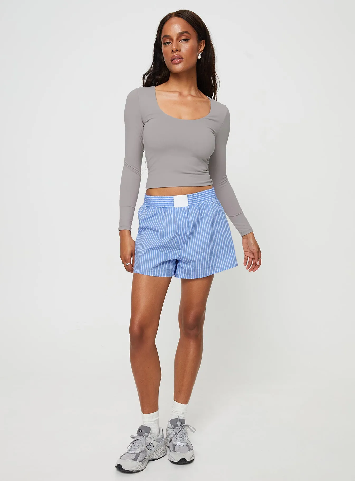 Rossi Long Sleeve Top Soot sold by Princess Polly product image thumbnail 3