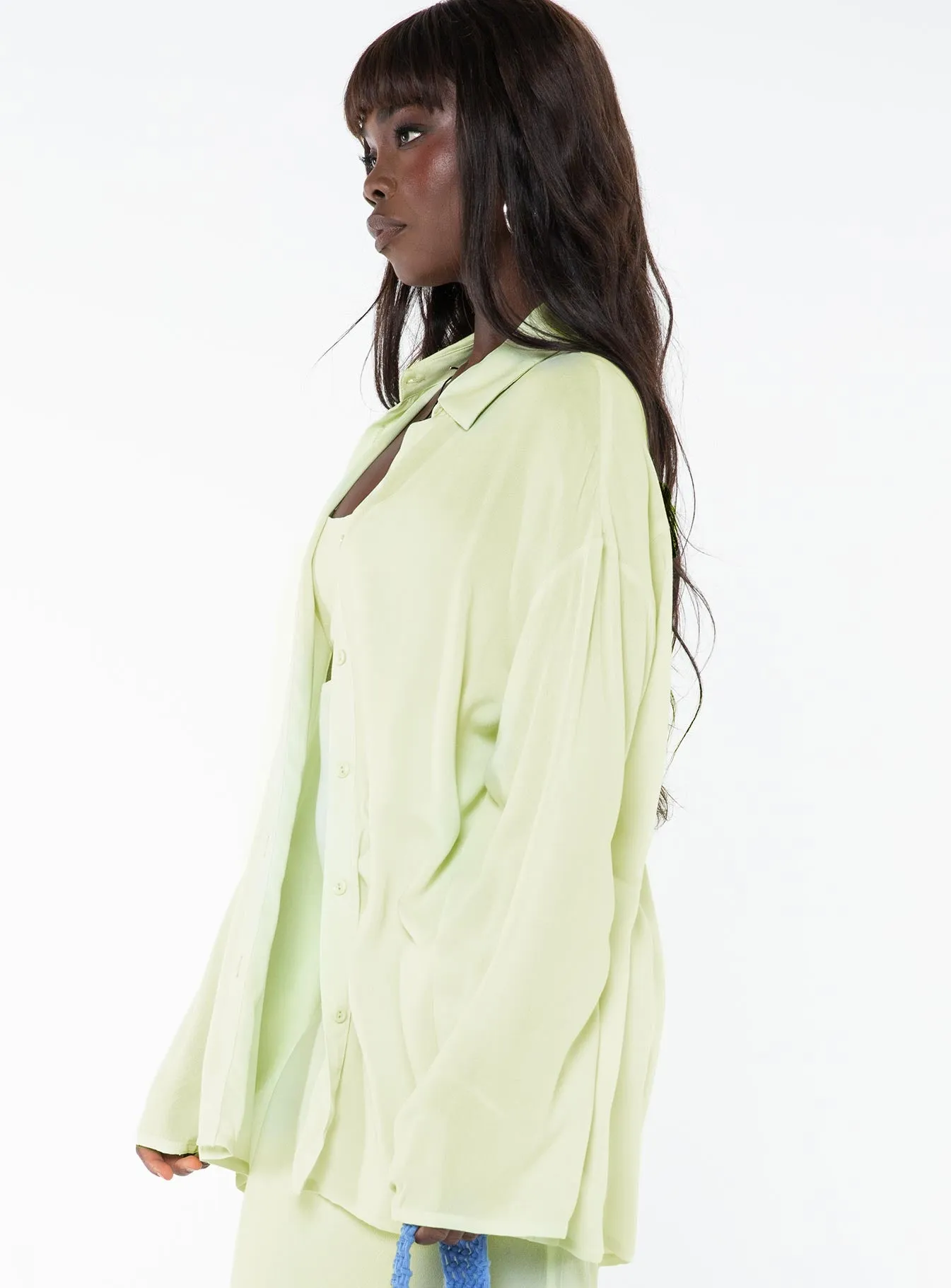 Freda Shirt Lime sold by Princess Polly product image thumbnail 4