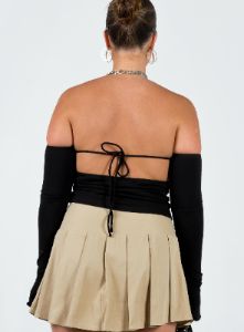 Weller Long Sleeve Top Black sold by Princess Polly