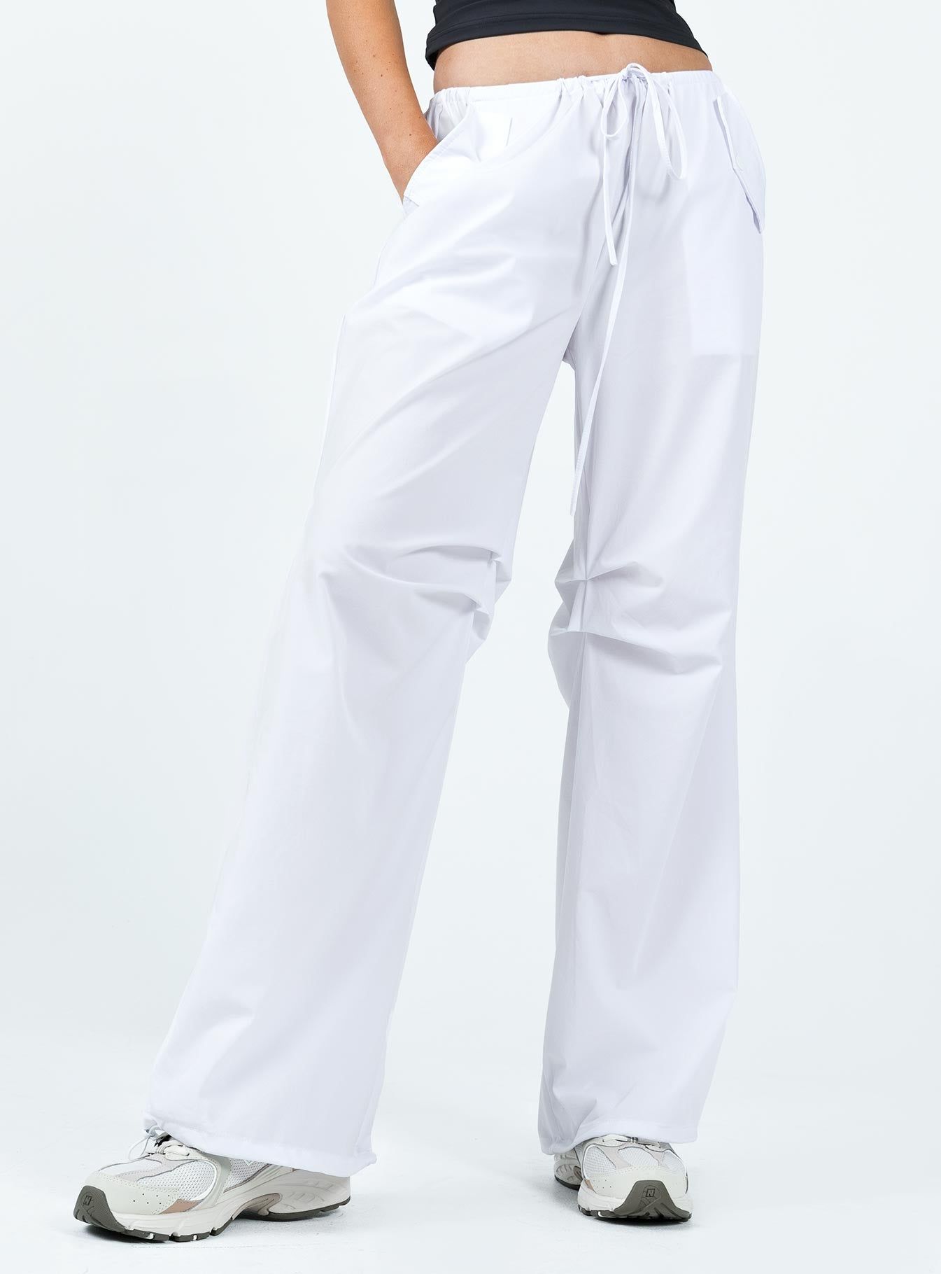 Snow Parachute Pants White sold by Princess Polly product image thumbnail 2
