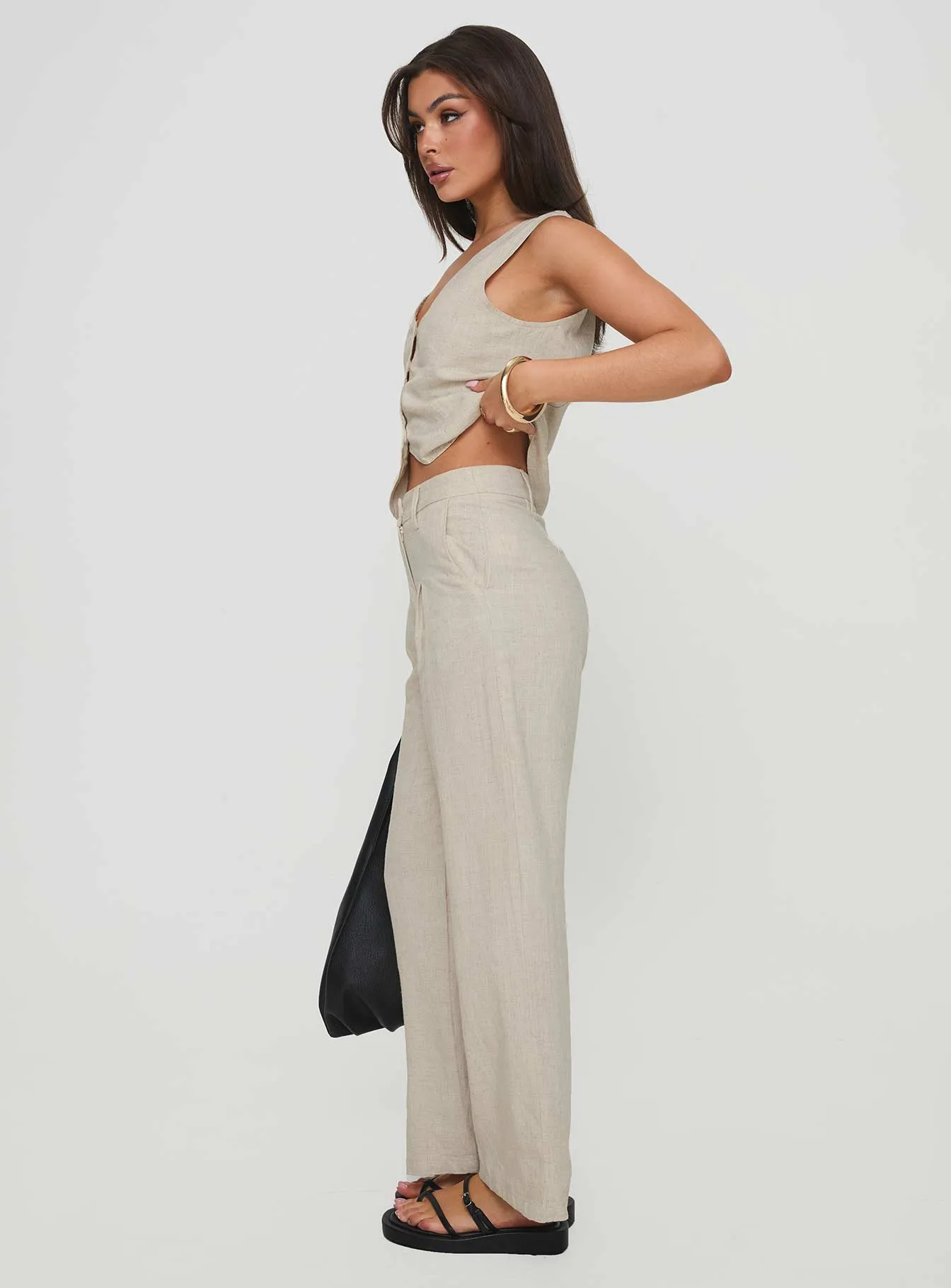 Sofi Pants Beige sold by Princess Polly product image thumbnail 4