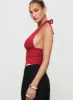 Whimsy Halter Top Red sold by Princess Polly