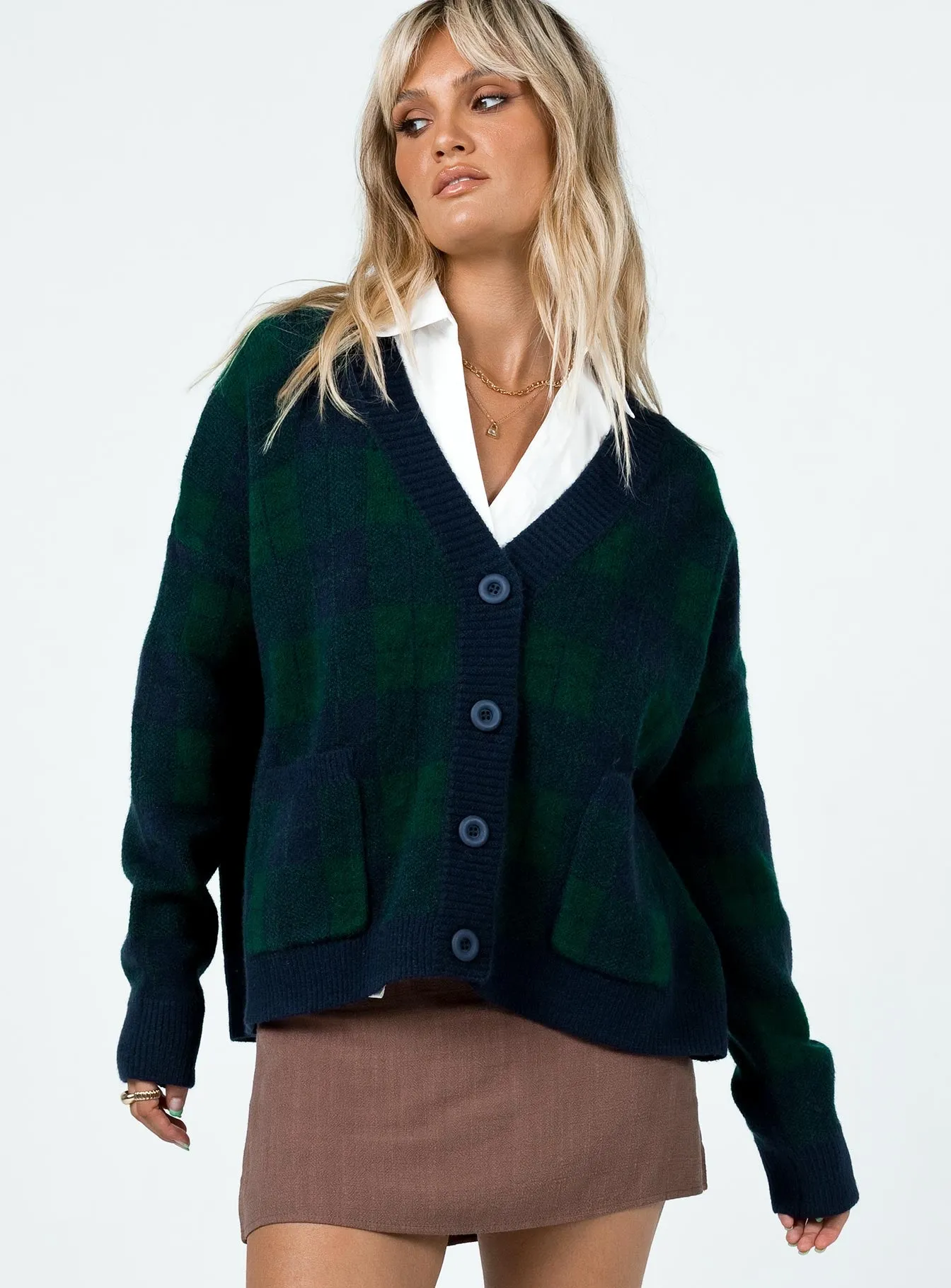 Jerrell Cardigan Navy sold by Princess Polly product image thumbnail 2