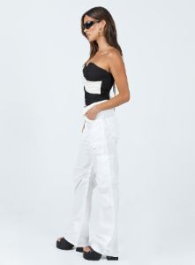 Miami Vice Swish Pant Ghost White sold by Princess Polly