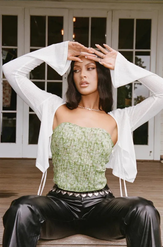 Hallea Strapless Top Multi sold by Princess Polly