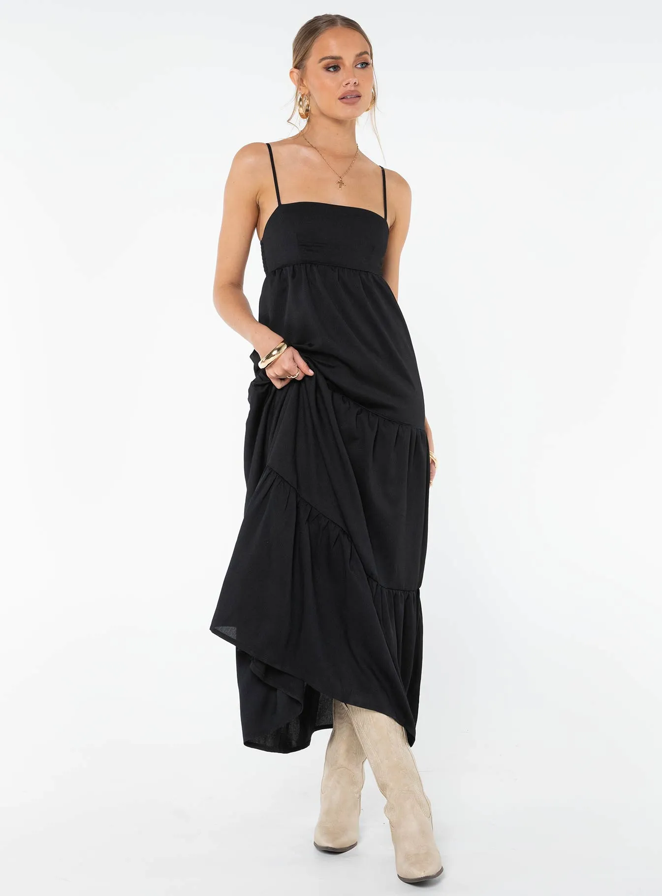 Dunster Maxi Dress Black sold by Princess Polly product image thumbnail 3