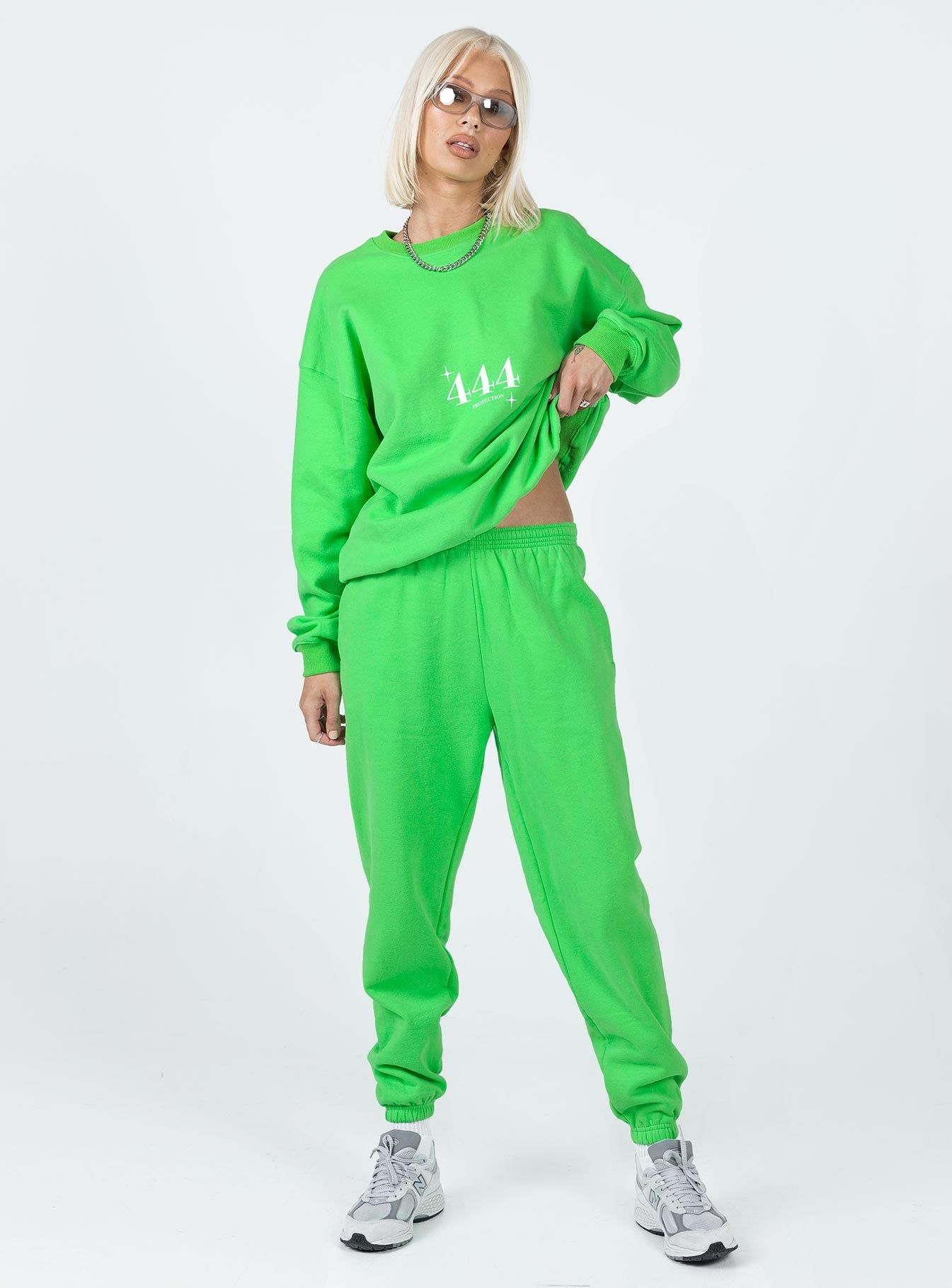 Only Four You Sweatshirt Green sold by Princess Polly product image thumbnail 3