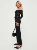 Cabarita Lounge Denim Jeans Washed Black sold by Princess Polly
