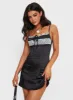 Dorisa Mini Dress Black sold by Princess Polly