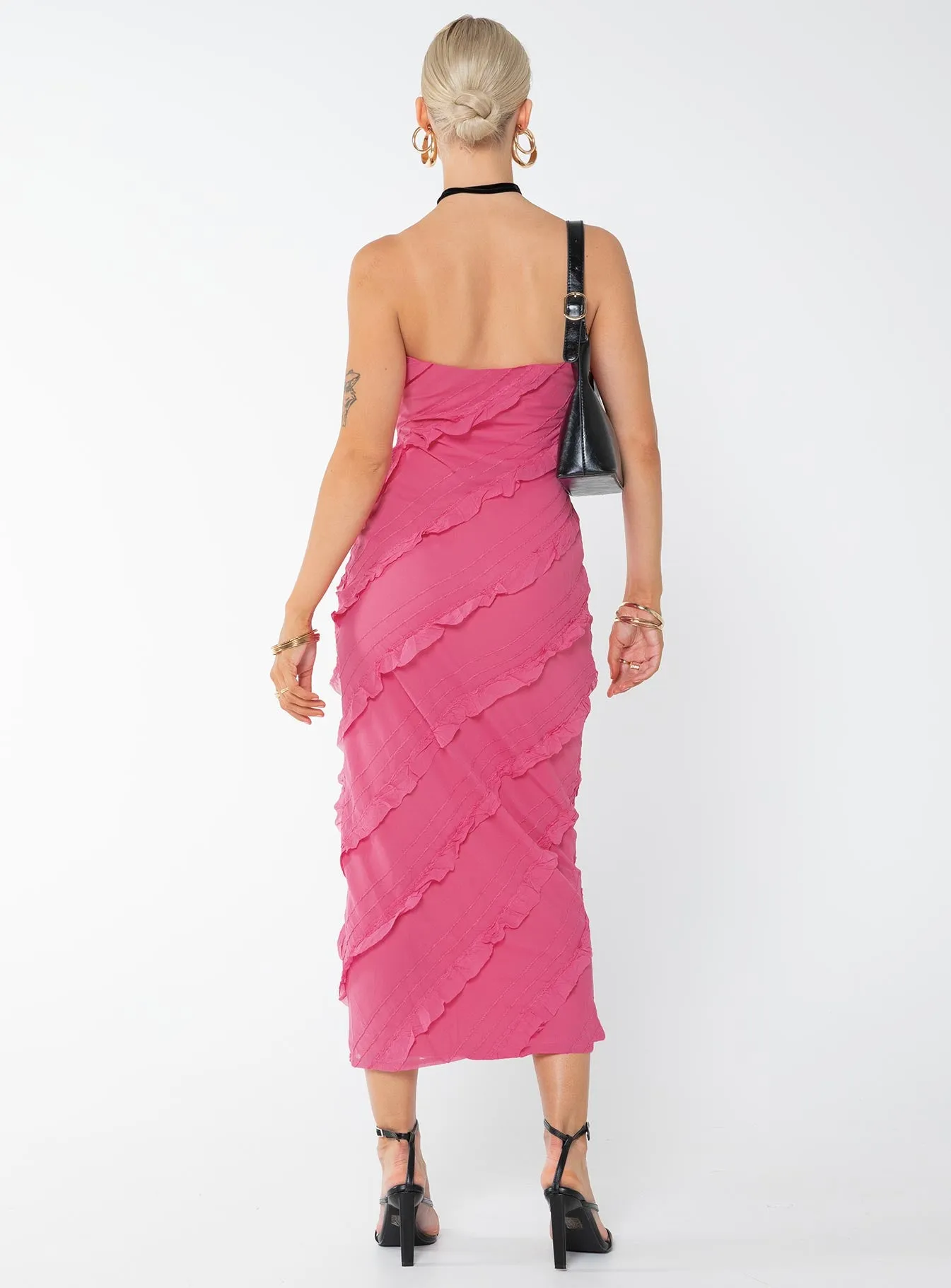 Baylie Maxi Dress Hot Pink sold by Princess Polly product image thumbnail 5