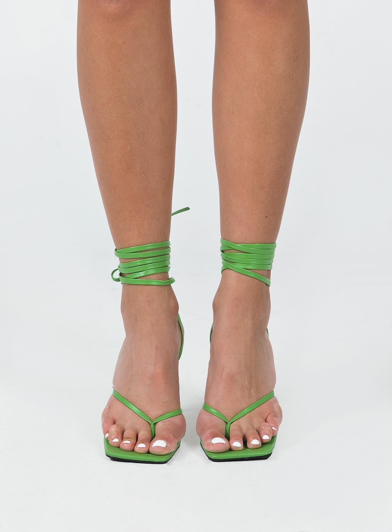 Caro Strappy Heels Green sold by Princess Polly product image thumbnail 2