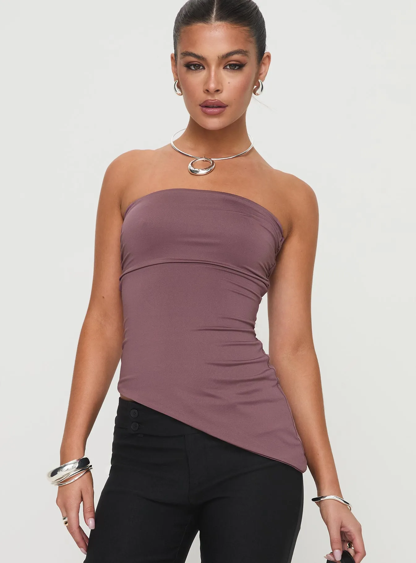 Galan Strapless Top Purple sold by Princess Polly product image thumbnail 2