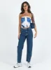 Jasmyne Tube Top White / Blue Floral sold by Princess Polly