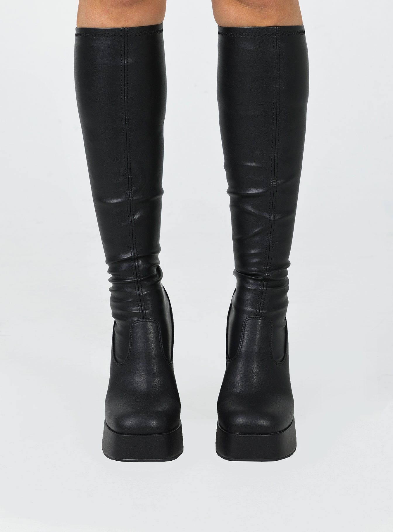 Windsor Smith Highkey Platform Knee High Boots Black sold by Princess Polly product image thumbnail 2