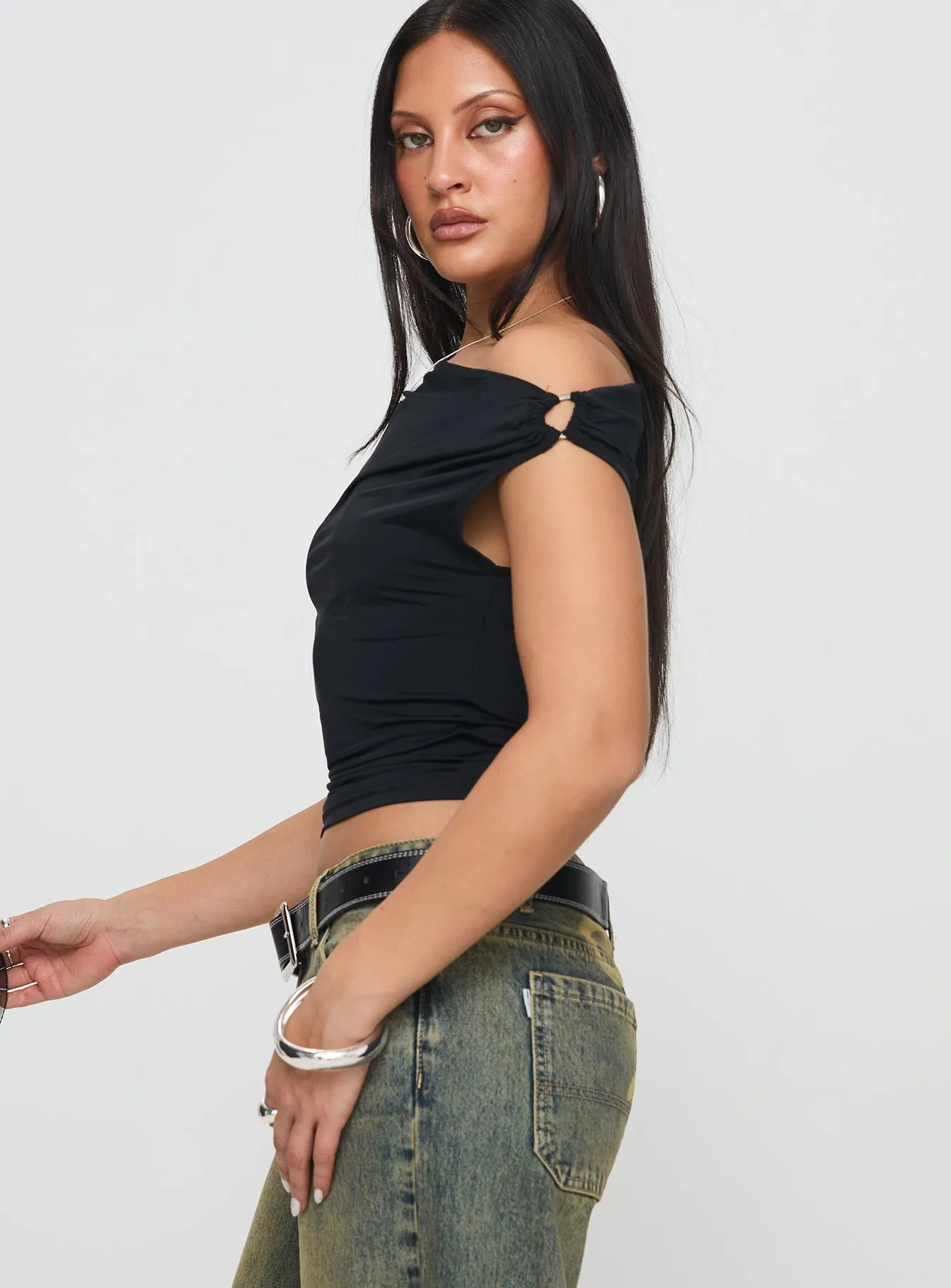 Alckie Top Black sold by Princess Polly product image thumbnail 3