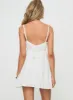 Elian Linen Blend Mini Dress White sold by Princess Polly