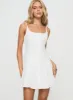Elian Linen Blend Mini Dress White sold by Princess Polly