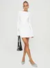Carters Long Sleeve Mini Dress White Petite sold by Princess Polly