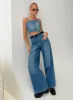 Vihaan Wide Leg Pants Blue Wash sold by Princess Polly