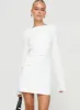 Carters Long Sleeve Mini Dress White Petite sold by Princess Polly