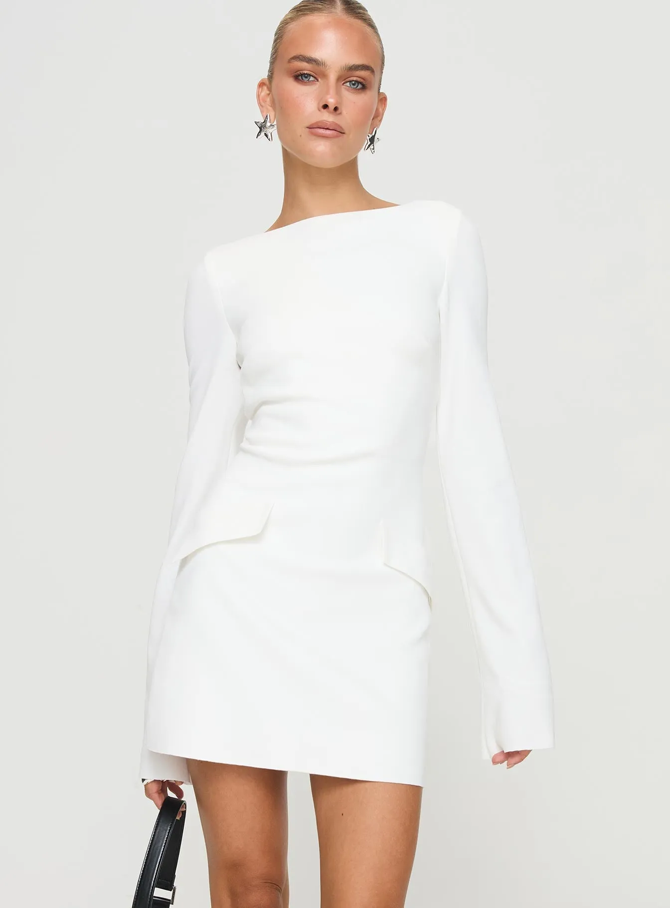 Carters Long Sleeve Mini Dress White Petite sold by Princess Polly product image thumbnail 2