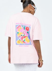 Flower Market Oversized Tee Pink sold by Princess Polly