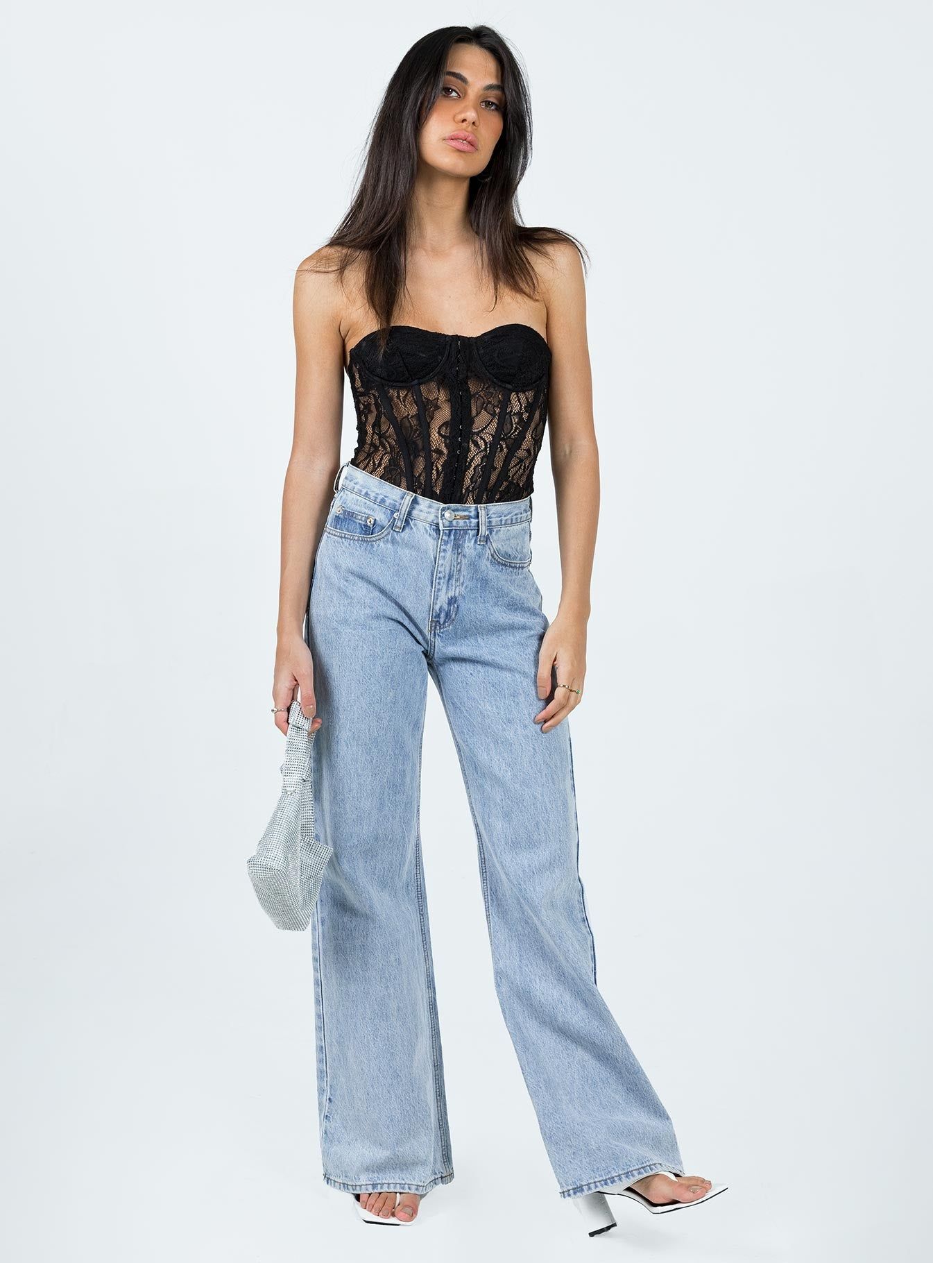 Rafferty Strapless Bodysuit Black sold by Princess Polly product image thumbnail 4