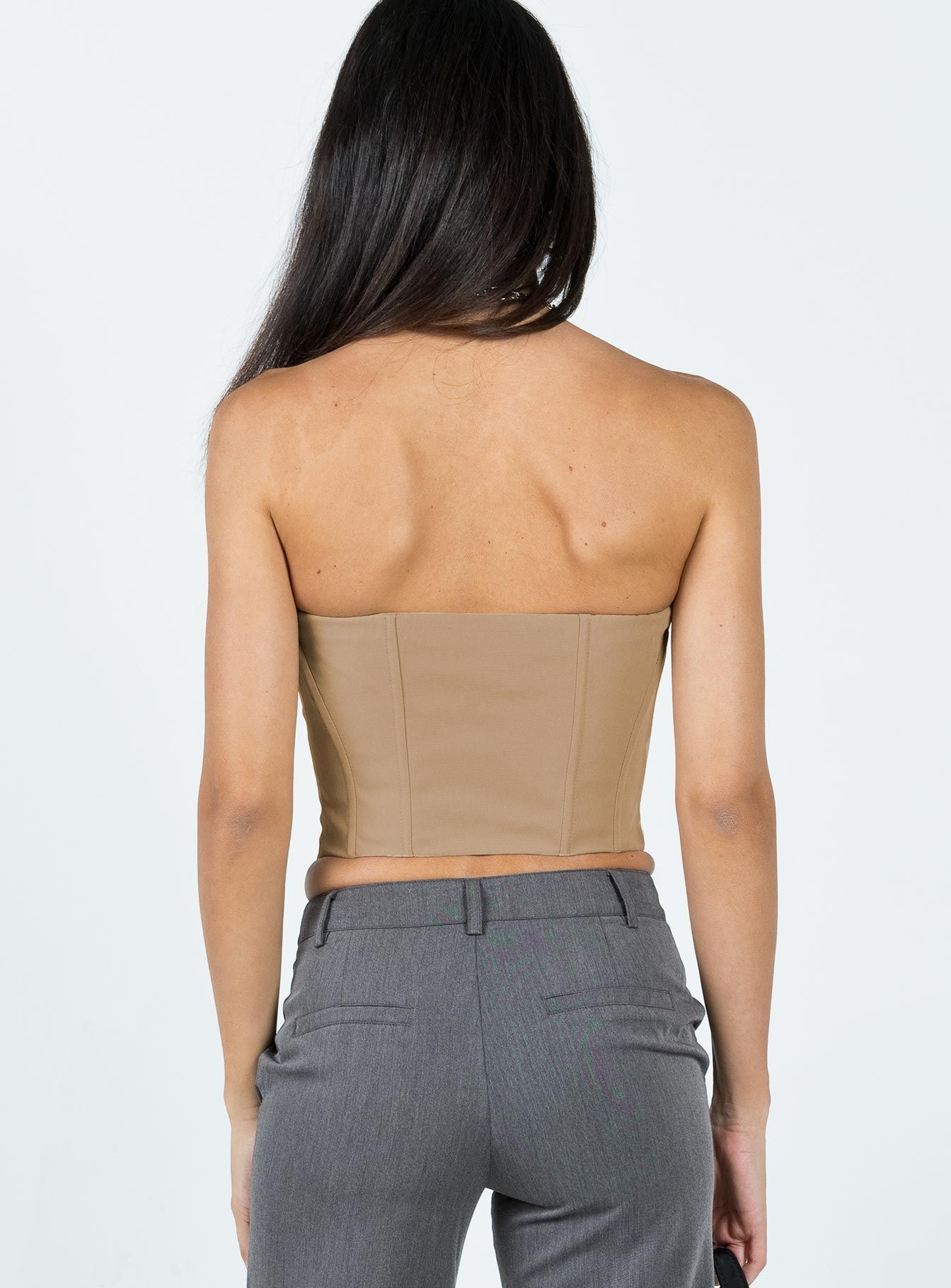 Holbourne Corset Top Camel sold by Princess Polly product image thumbnail 4