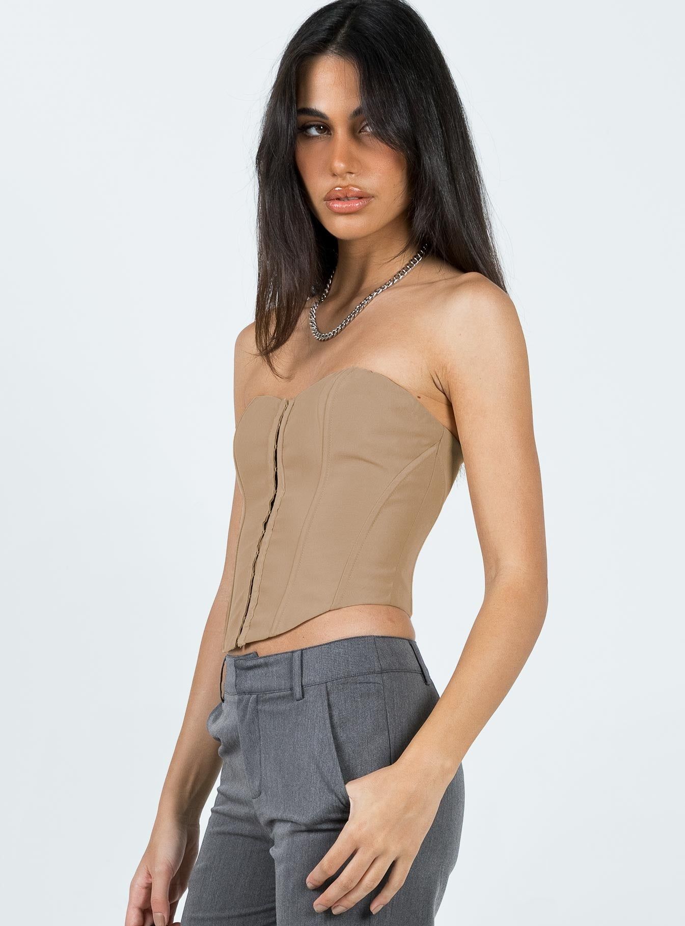 Holbourne Corset Top Camel sold by Princess Polly product image thumbnail 3