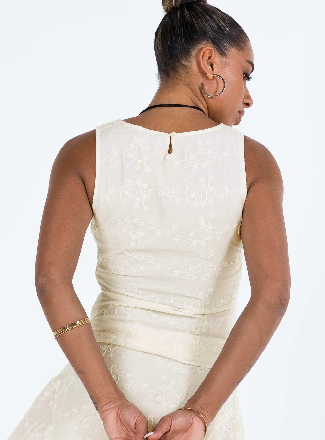 Perilla Lace Top Cream sold by Princess Polly product image thumbnail 5