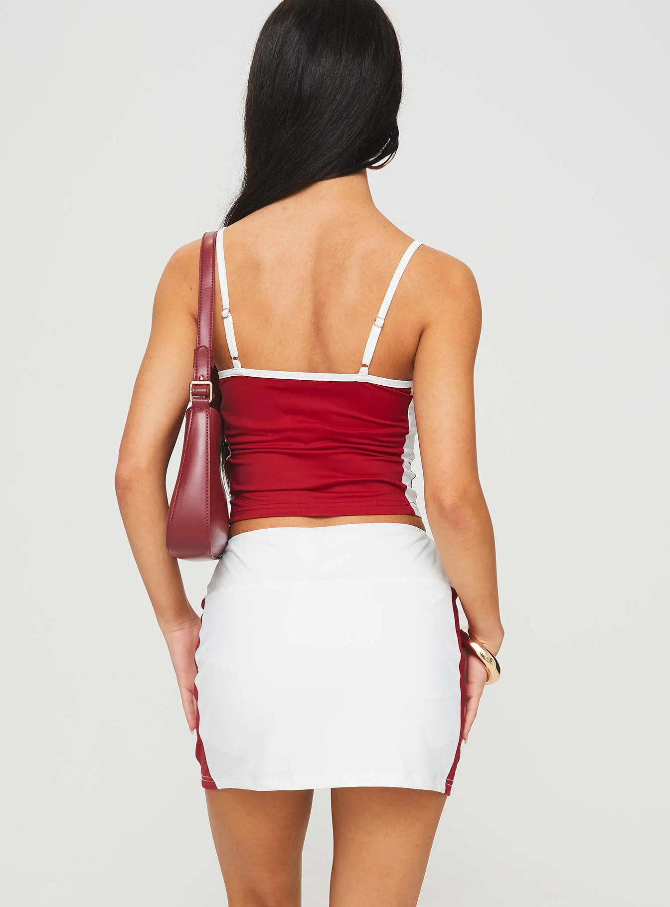Tex Skort White / Red sold by Princess Polly product image thumbnail 5