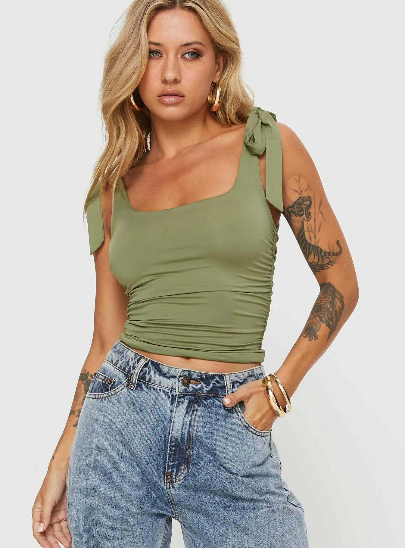 Ashling Top Green sold by Princess Polly