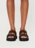 Ma Belle Sandals Brown Faux Suede sold by Princess Polly