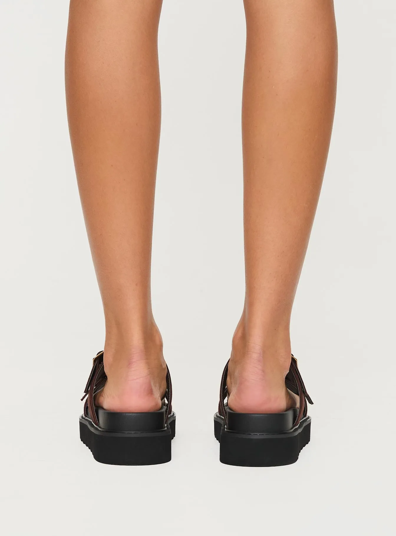 Ma Belle Sandals Brown Faux Suede sold by Princess Polly product image thumbnail 4