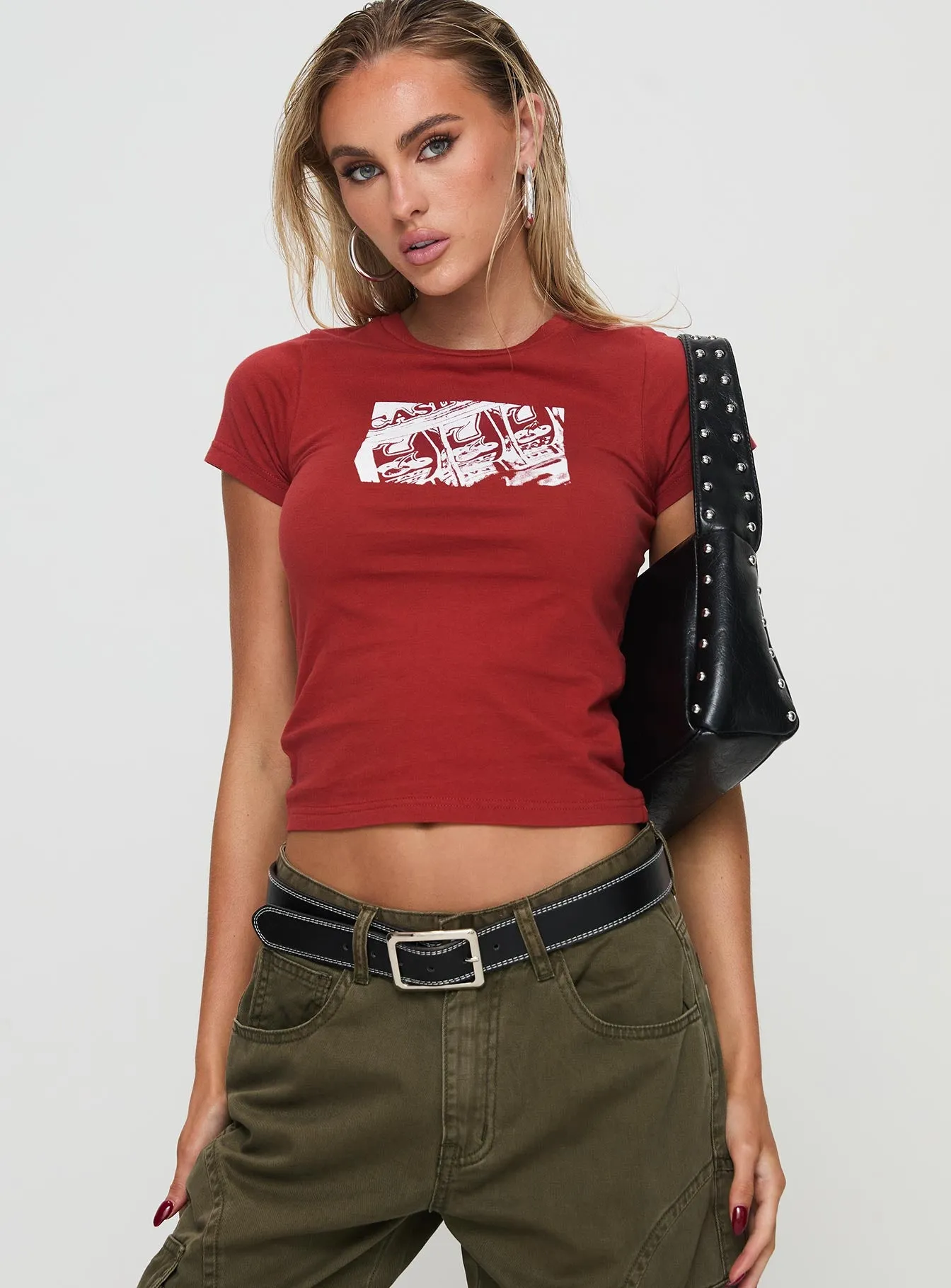 You Do You Tee Red sold by Princess Polly product image thumbnail 2